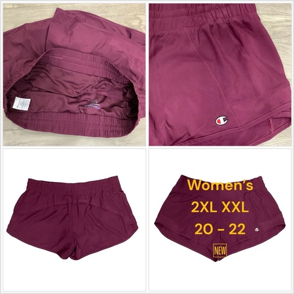 Women's Champion 2XL 20 - 22 Shorts Sport Woven Activewear Athletic Active New - Picture 1 of 10